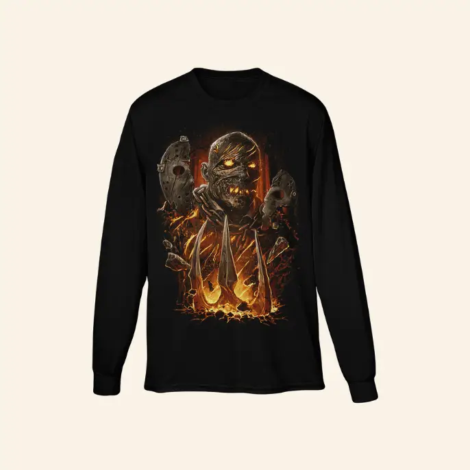 Friday the 13th: The Game - Savini Jason Unmasked Long Sleeve T-Shirt