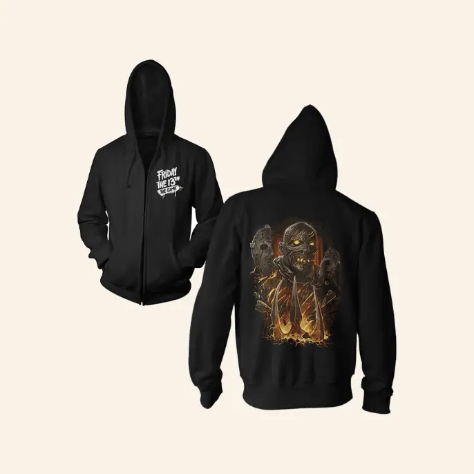 Friday the 13th: The Game - Savini Jason Unmasked Zip Hoodie