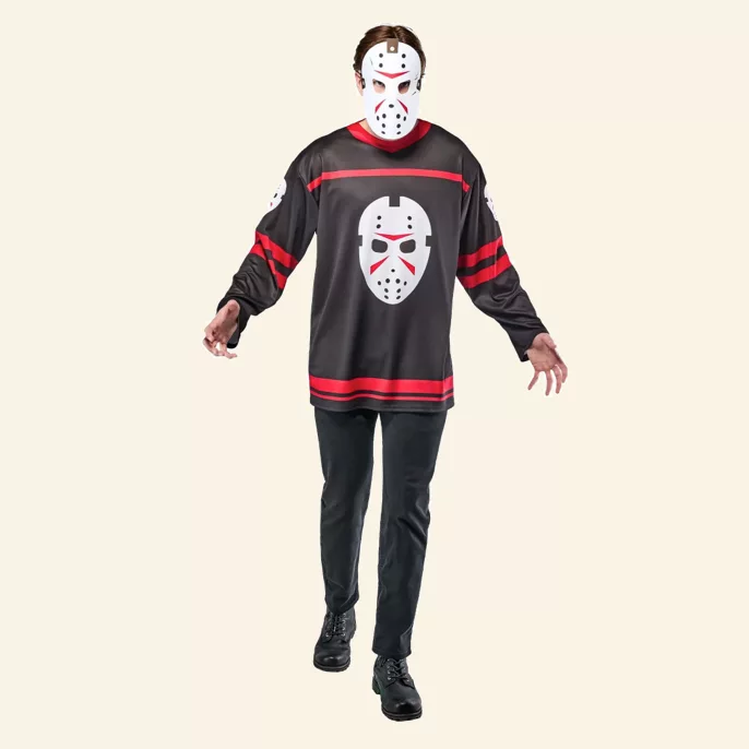 Friday the 13th Jason Voorhees Costume Top With Mask (Men'S)